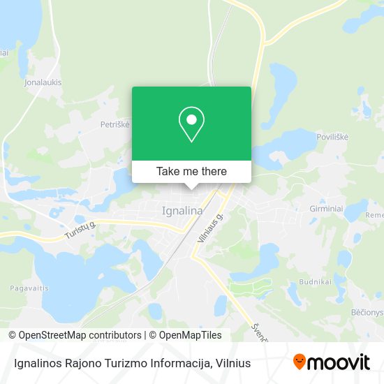 Карта Ignalinos Rajono Turizmo Informacija