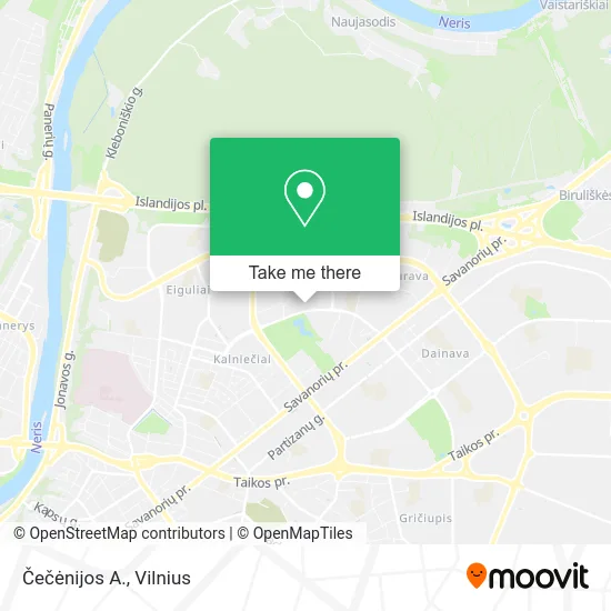 Карта Čečėnijos A.