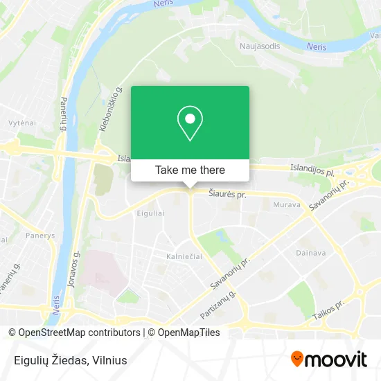 Карта Eigulių Žiedas