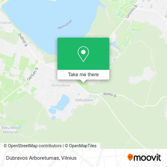Карта Dubravos Arboretumas