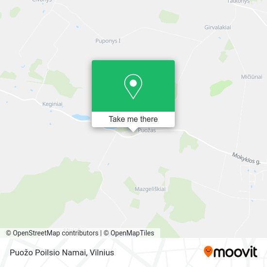 Карта Puožo Poilsio Namai