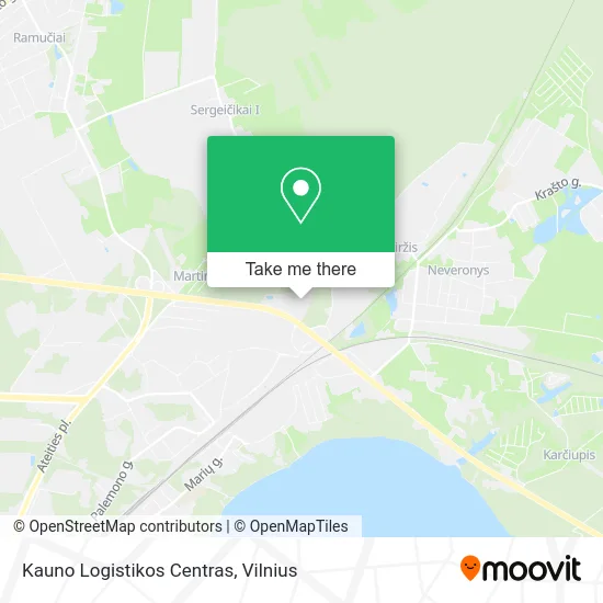 Карта Kauno Logistikos Centras