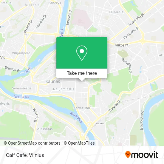 Карта Caif Cafe