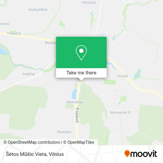 Карта Šėtos Mūšio Vieta