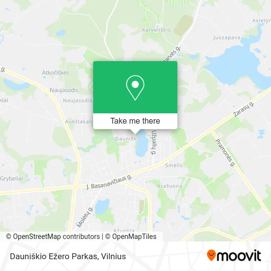 Карта Dauniškio Ežero Parkas