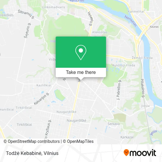 Карта Todžė Kebabinė