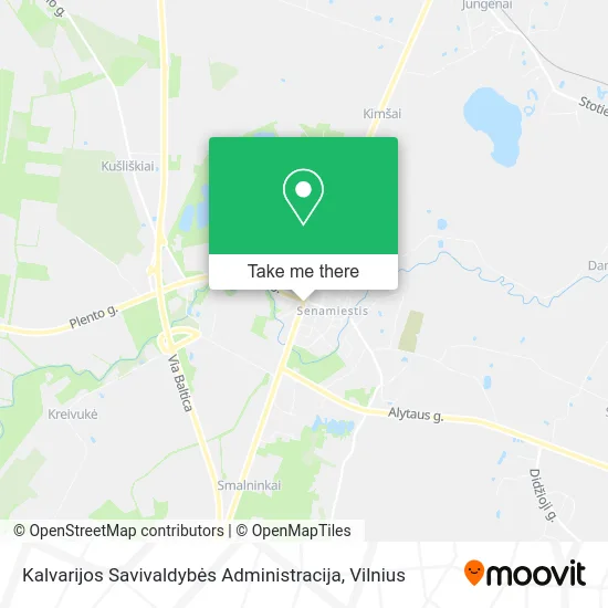 Карта Kalvarijos Savivaldybės Administracija