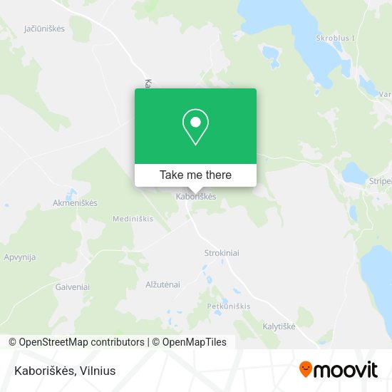 Карта Kaboriškės