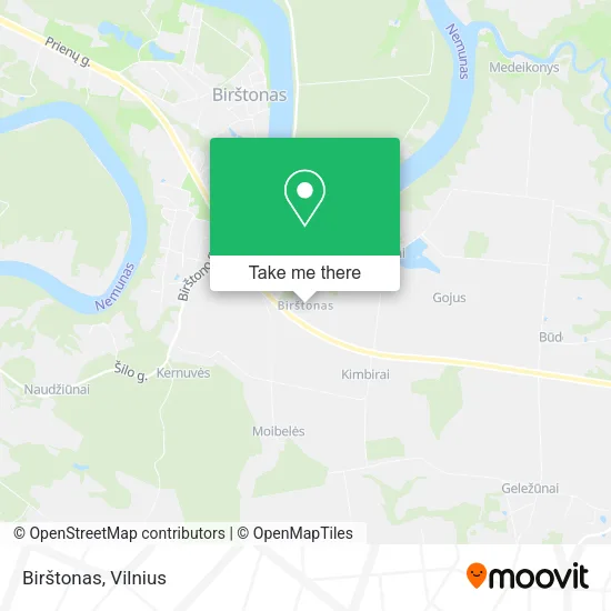 Карта Birštonas