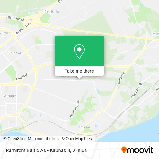 Карта Ramirent Baltic As - Kaunas II