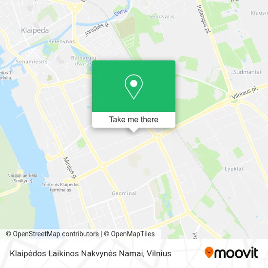 Карта Klaipėdos Laikinos Nakvynės Namai