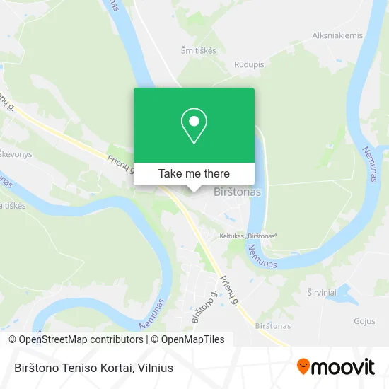 Карта Birštono Teniso Kortai