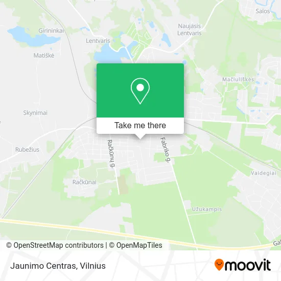 Карта Jaunimo Centras