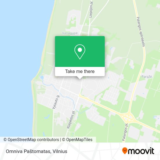 Карта Omniva Paštomatas
