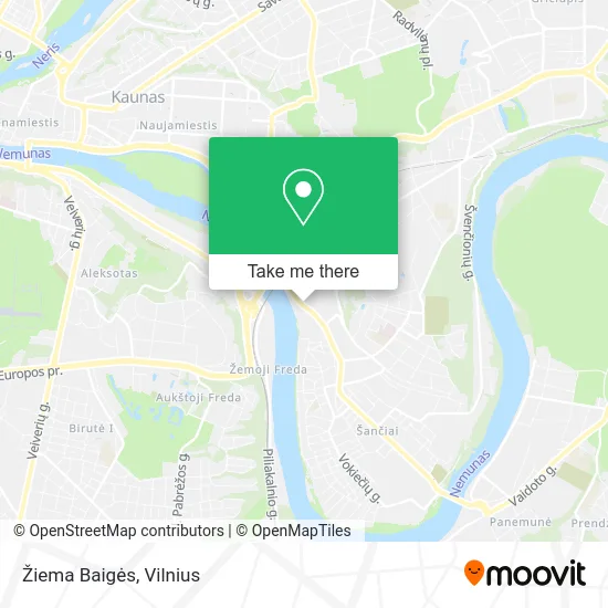 Карта Žiema Baigės