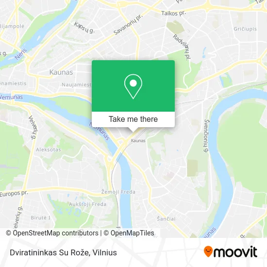 Карта Dviratininkas Su Rože