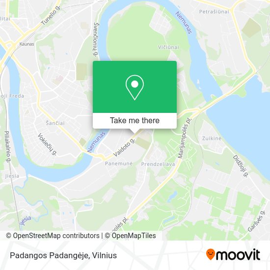 Карта Padangos Padangėje