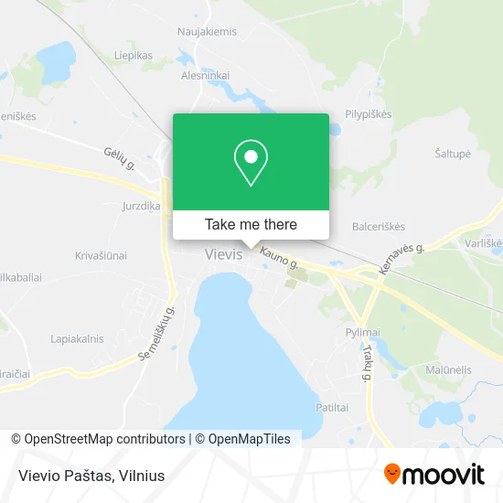 Карта Vievio Paštas