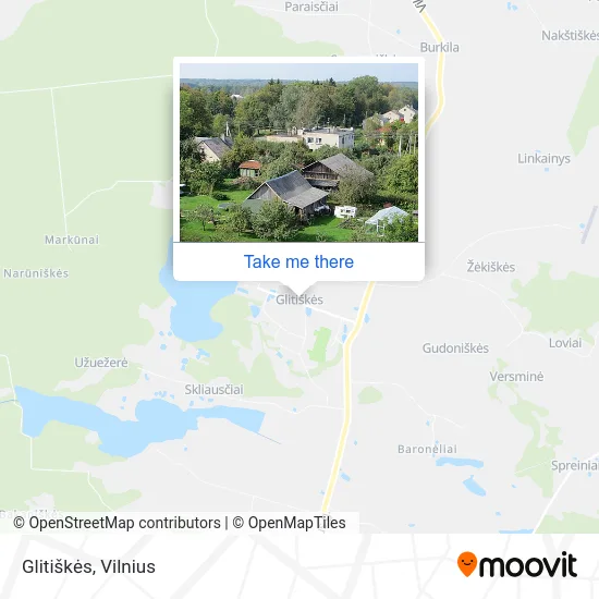 Карта Glitiškės