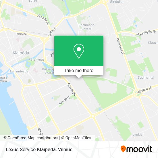 Карта Lexus Service Klaipėda