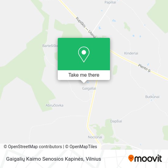 Карта Gaigalių Kaimo Senosios Kapinės