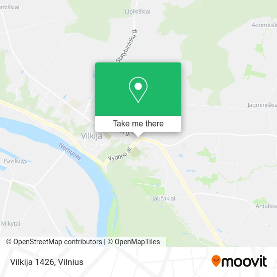 Карта Vilkija 1426