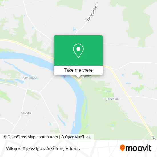 Карта Vilkijos Apžvalgos Aikštelė