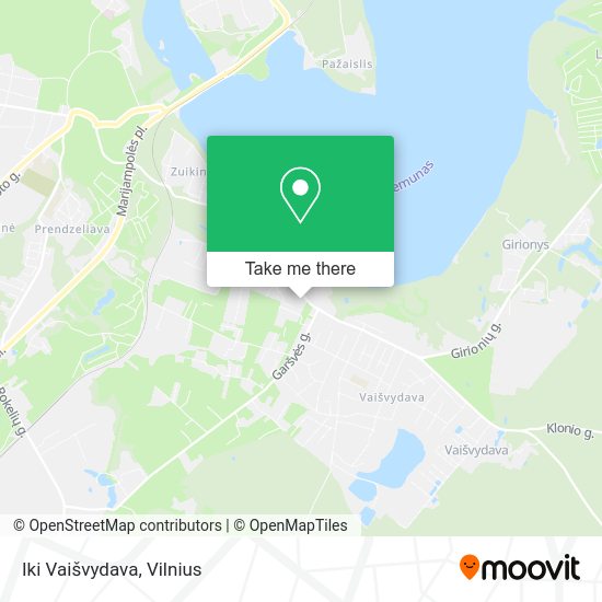 Карта Iki Vaišvydava