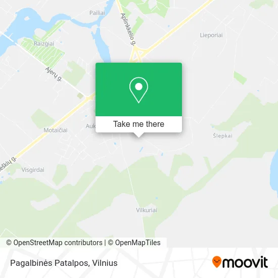 Карта Pagalbinės Patalpos