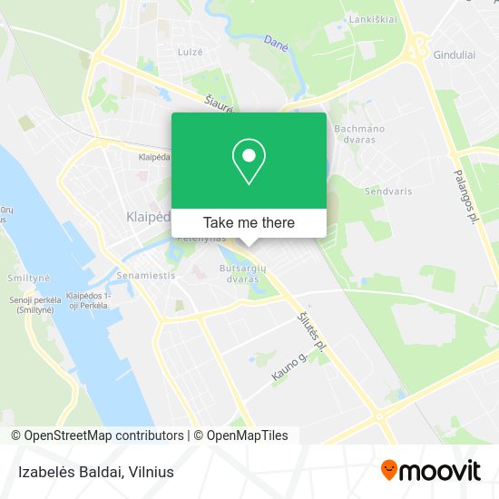Карта Izabelės Baldai