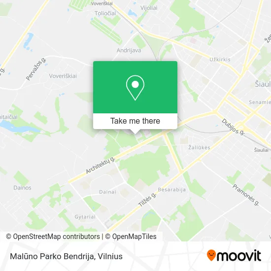 Malūno Parko Bendrija map