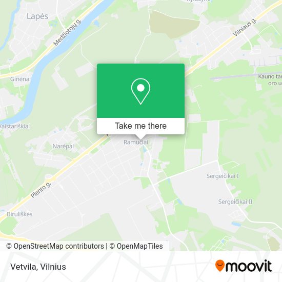 Карта Vetvila