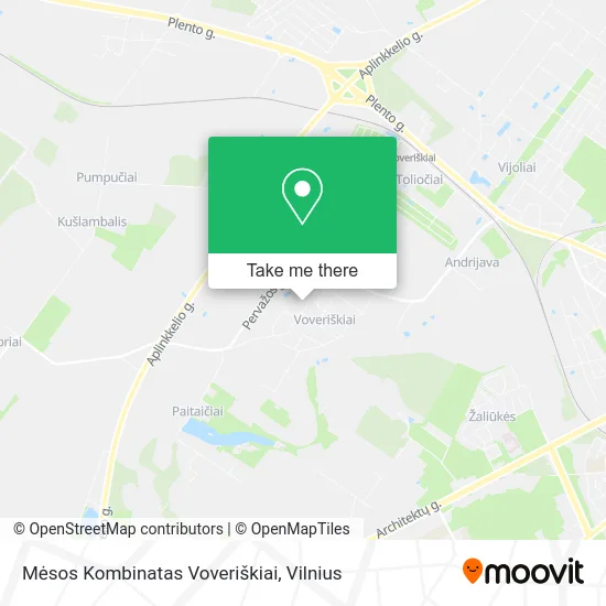 Карта Mėsos Kombinatas Voveriškiai