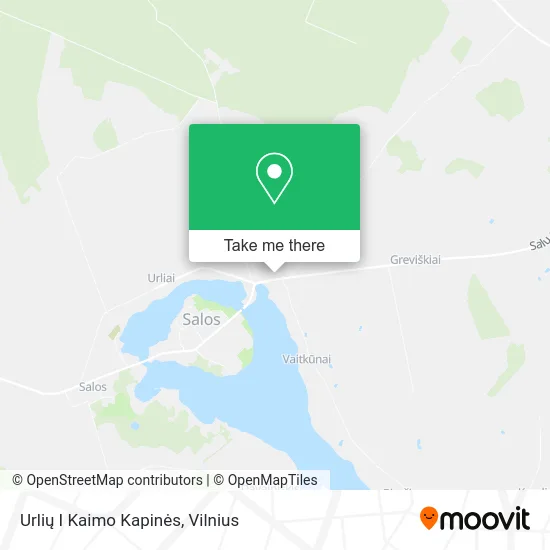 Карта Urlių I Kaimo Kapinės