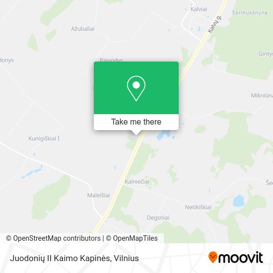 Карта Juodonių II Kaimo Kapinės