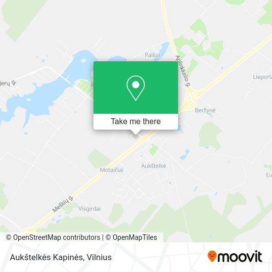 Карта Aukštelkės Kapinės