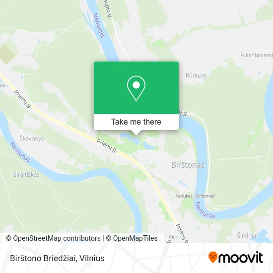 Карта Birštono Briedžiai