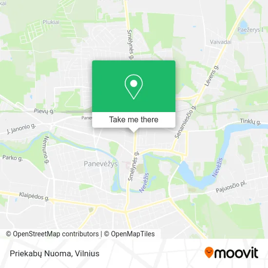 Карта Priekabų Nuoma