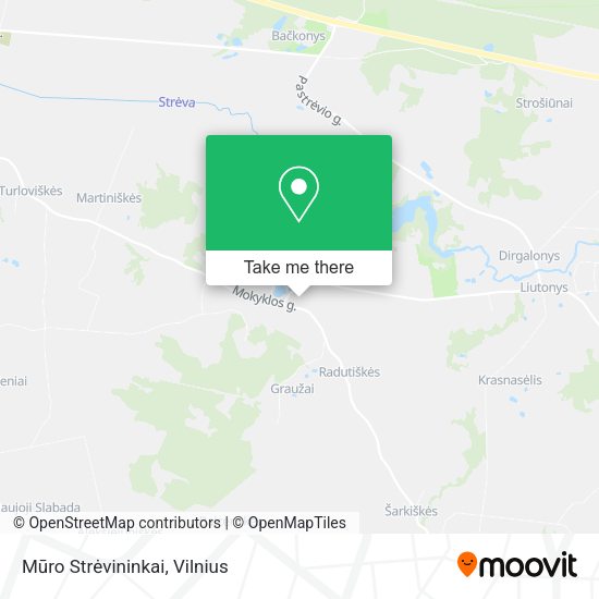 Карта Mūro Strėvininkai