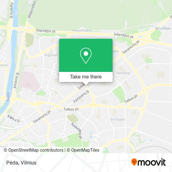 Карта Pėda