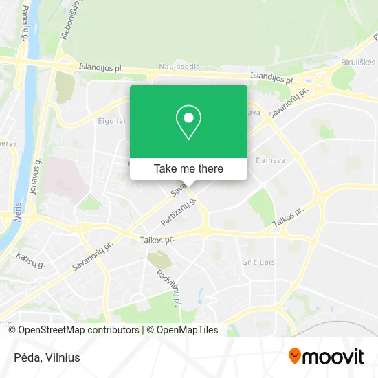 Карта Pėda