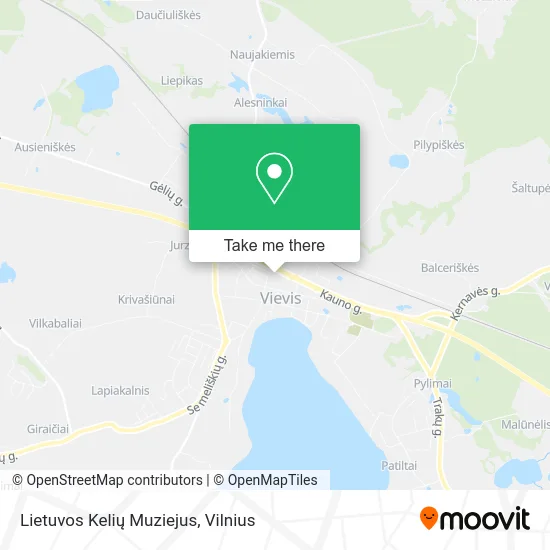 Карта Lietuvos Kelių Muziejus