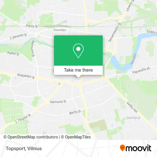 Topsport map