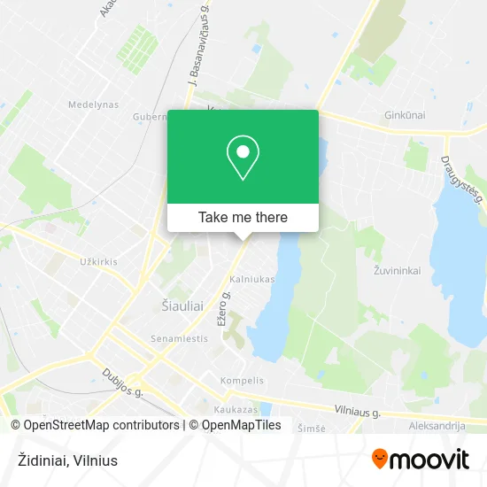 Карта Židiniai