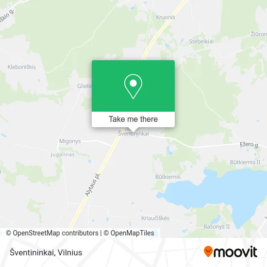 Карта Šventininkai