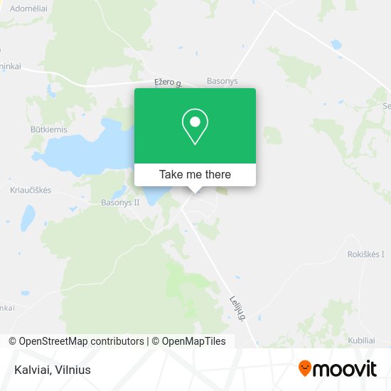 Карта Kalviai