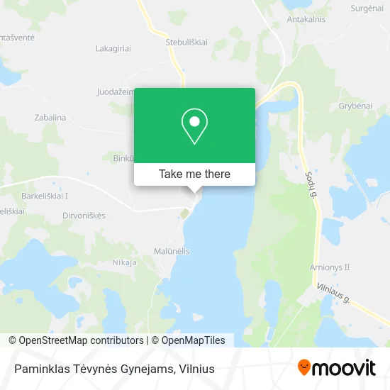 Карта Paminklas Tėvynės Gynejams