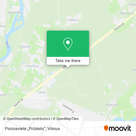 Карта Piolsiavietė „Prūdelis“