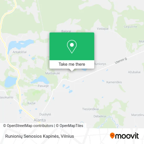 Карта Runionių Senosios Kapinės