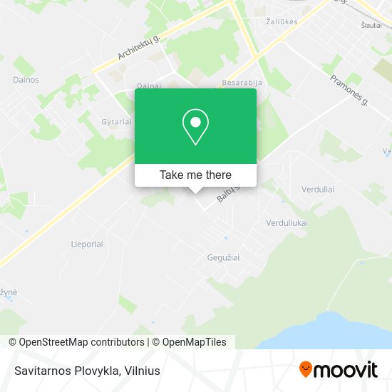 Карта Savitarnos Plovykla